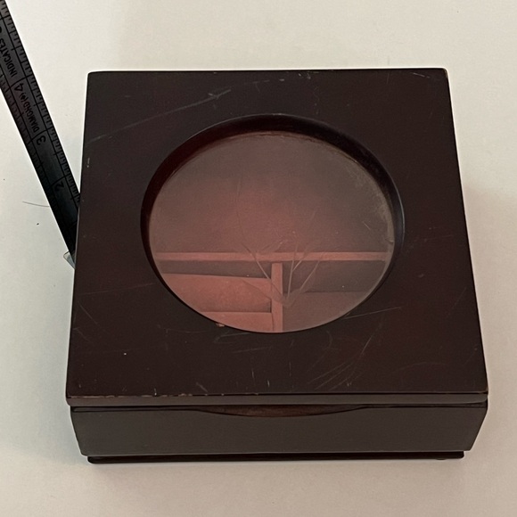 Jewelry Box - wood and glass - Picture 2 of 8